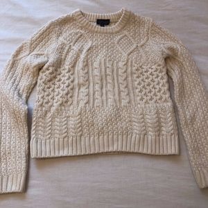 Topshop Cable Knit Sweater